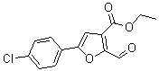 CAS 登录号：175276-64-9， 5-(4-氯苯基)-2-甲酰基-3-呋喃羧酸乙酯