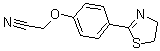 structure of CAS# 175276-95-6, 2-[4-(4,5-Dihydro-2-Thiazolyl)Phenoxy]-Acetonitrile;2-[4-(4,5-DIHYDRO-1,3-THIAZOL-2-YL)PHENOXY]ACETONITRILE;4-(2-THIAZOLIN-2-YL)PHENOXYACETONITRILE