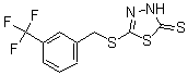 结构式 CAS# 175277-94-8, 5-[[[3-(三氟甲基)苯基]甲基]硫代]-1,3,4-噻二唑-2(3H)-硫酮