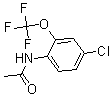 structure of CAS# 175278-36-1, N-[4-Chloro-2-(Trifluoromethoxy)Phenyl]-Acetamide;N1-[4-Chloro-2-(Trifluoromethoxy)Phenyl]Acetamide;N-[4-CHLORO-2-(TRIFLUOROMETHOXY)PHENYL]ACETAMIDE;4'-Chloro-2'-(Trifluoromethoxy)Acetanilide 97%