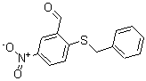 结构式 CAS# 175278-43-0, 5-硝基-2-[(苯基甲基)硫代]-苯甲醛