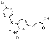 CAS#: 175278-55-4， 3-[4-[(4-Bromophenyl)Thio]-3-Nitrophenyl]-2-Propenoic Acid