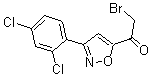 结构式 CAS# 175334-69-7, 2-溴-1-(3-(2,4-二氯苯基)异恶唑-5-基)乙烷-1-酮