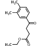 structure of CAS# 175394-01-1, Ethyl 4-(3,4-Dimethylphenyl)-4-Oxobutanoate;Ethyl 4-(3,4-dimethylphenyl)-4-oxobutyrate