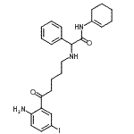 CAS#: 175606-23-2， 2-{[5-(2-Amino-5-Iodophenyl)-5-Oxopentyl]Amino}-N-(1-Cyclohexen-1-Yl)-2-Phenylacetamide