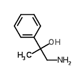 structure of CAS# 17643-24-2, 1-Amino-2-Phenyl-2-Propanol;MFCD04114539