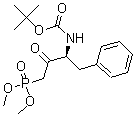 CAS#: 176504-90-8， N-[(1S)-3-(Dimethoxyphosphinyl)-2-Oxo-1-(Phenylmethyl)Propyl]-Carbamic Acid 1,1-Dimethylethyl Ester