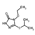 CAS 登录号：177175-52-9， 4-乙氧基-5-(异丙基硫基)-2,4-二氢-3H-1,2,4-三唑-3-酮