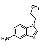 结构式 CAS# 177843-27-5, 1-丙基-1H-苯并咪唑-5-胺