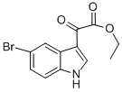 structure of CAS# 17826-11-8, 5-Bromo-alpha-Oxo-1H-Indole-3-Aceticacid Ethyl Ester;Ethyl 2-(5-Bromo-1H-Indol-3-Yl)-2-Oxo-Acetate;2-(5-Bromo-1H-Indol-3-Yl)-2-Oxoacetic Acid Ethyl Ester;2-(5-Bromo-1H-Indol-3-Yl)-2-Keto-Acetic Acid Ethyl Ester