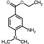 structure of CAS# 178469-07-3, Ethyl 3-Amino-4-(Dimethylamino)Benzoate;3-Amino-4-dimethylamino-benzoic acid ethyl ester;Ethyl 3-amino-4-(dimethylamino)benzoate;MFCD11556389