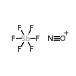 structure of CAS# 17856-92-7, Nitronium hexafluoroantimonate;MFCD00042550;Nitrosonium hexafluoroantimonate;Nitrosonium hexafluoroantimonate(V) 98%