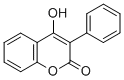 结构式 CAS# 1786-05-6, 4-羟基-3-苯基香豆素