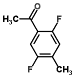 结构式 CAS# 178696-17-8, 1-(2,5-二氟-4-甲基-苯基)乙酮