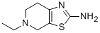 structure of CAS# 17899-49-9, 5-Ethyl-4,5,6,7-Tetrahydro-Thiazolo[5,4-c]Pyridin-2-Ylamine;5-Ethyl-6,7-Dihydro-4H-Thiazolo[5,4-C]Pyridin-5-Ium-2-Amine;(5-Ethyl-6,7-Dihydro-4H-Thiazolo[5,4-C]Pyridin-5-Ium-2-Yl)Amine;Zinc02622136