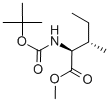 结构式 CAS# 17901-01-8, N-[(1,1-二甲基乙氧基)羰基]-L-异亮氨酸甲酯