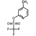structure of CAS# 179260-78-7, 4-Methyl-2-Pyridinyl Trifluoromethanesulfonate;4-Methyl-2-(trifluoroMethanesulfonyl)Oxypyridine;4-Methyl-2-pyridyl Trifluoromethanesulfonate