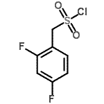 structure of CAS# 179524-68-6, (2,4-Difluorophenyl)Methanesulfonyl Chloride;(2,4-Difluorophenyl)methanesulphonyl chloride;[(2,4-difluorophenyl)methyl]chlorosulfone;2,4-Difluorobenzylsulfonyl chloride