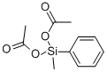 structure of CAS# 17998-91-3, 1-Methyl-1-Phenyl-Silanediol 1,1-Diacetate;(Acetoxy-Methyl-Phenyl-Silyl) Acetate;Acetic Acid (Acetoxy-Methyl-Phenylsilyl) Ester;Acetic Acid (Acetoxy-Methyl-Phenyl-Silyl) Ester
