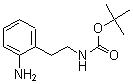 structure of CAS# 180147-34-6, N-[2-(2-Aminophenyl)Ethyl]-Carbamic Acid 1,1-Dimethylethyl Ester;[2-(2-AMINO-PHENYL)-ETHYL]-CARBAMIC ACID TERT-BUTYL ESTER