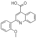 结构式 CAS# 181048-49-7, 2-(2-甲氧基苯基)-4-喹啉羧酸