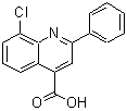 结构式 CAS# 181048-56-6, 8-氯-2-苯基-4-喹啉羧酸