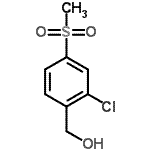 结构式 CAS# 181300-40-3, [2-氯-4-(甲基磺酰基)苯基]甲醇