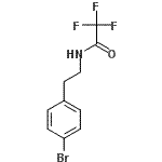 structure of CAS# 181514-21-6, N-[2-(4-Bromophenyl)Ethyl]-2,2,2-Trifluoroacetamide;N-[2-(4-bromophenyl)ethyl]-2,2,2-trifluoroacetamide;A3341/0141961;ZINC01441175