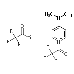 结构式 CAS# 181828-01-3, 4-(二甲基氨基)-1-(三氟乙酰基)吡啶鎓三氟乙酸盐
