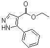 structure of CAS# 181867-24-3, Ethyl 5-Phenyl-1H-Pyrazole-4-Carboxylate;ethyl 3-phenyl-1H-pyrazole-4-carboxylate;ethyl 5-phenyl-1H-pyrazole-4-carboxylate;Ethyl-3-phenyl pyrazole-4-carboxylate