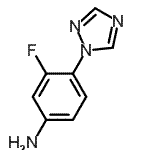 CAS 登录号：181997-13-7， 3-氟-4-(1H-1,2,4-三唑-1-基)苯胺