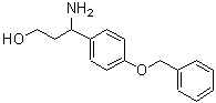 结构式 CAS# 182057-85-8, 3-氨基-3-[4-(苄氧基)苯基]-1-丙醇