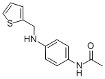 structure of CAS# 18210-26-9, N-(4-[(Thiophen-2-Ylmethyl)-Amino]-Phenyl)-Acetamide;N-[4-(2-Thienylmethylamino)Phenyl]Acetamide;N-[4-(Thiophen-2-Ylmethylamino)Phenyl]Ethanamide;St5003226