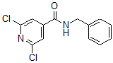 结构式 CAS# 182224-71-1, 2,6-二氯-N-(苯基甲基)-4-吡啶甲酰胺