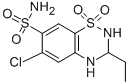 structure of CAS# 1824-58-4, Ethiazide;6-Chloro-3-Ethyl-1,1-Diketo-3,4-Dihydro-2H-Benzo[E][1,2,4]Thiadiazine-7-Sulfonamide;Ethiazide (Jan);D01247