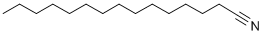 structure of CAS# 18300-91-9, n-Pentadecanonitrile;Tetradecyl Cyanide