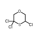 CAS 登录号：18327-93-0， 3,3,5-三氯-1,4-氧硫杂环已烷
