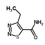 CAS 登录号：183302-59-2， 4-乙基-1,2,3-噻二唑-5-甲酰胺