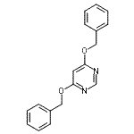 结构式 CAS# 18337-66-1, 4,6-二(苄氧基)嘧啶