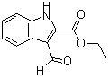 structure of CAS# 18450-27-6, 3-Formyl-1H-Indole-2-carboxylic Acid Ethyl Ester;3-FORMYL-1H-INDOLE-2-CARBOXYLIC ACID ETHYL ESTER;ETHYL 3-FORMYL-1H-INDOLE-2-CARBOXYLATE