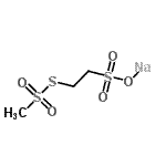 structure of CAS# 184644-83-5, Sodium 2-[(Methylsulfonyl)Sulfanyl]Ethanesulfonate