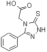 CAS#: 185034-18-8， (3-Phenyl-5-Thioxo-1,5-Dihydro-4H-1,2,4-Triazol-4-Yl)Acetic Acid