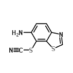 CAS 登录号：18522-32-2， 6-氨基-1,3-苯并噻唑-7-基硫氰酸酯