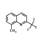结构式 CAS# 1860-46-4, 8-甲基-2-(三氟甲基)喹啉