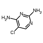 structure of CAS# 18620-64-9, 5-Chloro-2,4-Pyrimidinediamine;2,4-Pyrimidinediamine, 5-chloro-;5-chloro-2,4-diaminopyrimidine