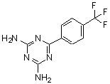 结构式 CAS# 186834-97-9, 6-[4-(三氟甲基)苯基]-1,3,5-三嗪-2,4-二胺
