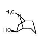 structure of CAS# 18700-21-5, (6S)-8-Methyl-8-Azabicyclo[3.2.1]Octan-6-Ol