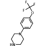 结构式 CAS# 187669-62-1, 1-[4-(三氟甲氧基)苯基]哌嗪
