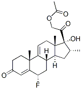 CAS#: 1881-07-8， 6alpha-Fluoro-17,21-Dihydroxy-16alpha-Methylpregna-4,9(11)-Diene-3,20-Dione 21-Acetate