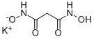 structure of CAS# 18872-90-7, N1,N3-Dihydroxy-Propanediamide Potassium Salt (1:1);Potassium;Propanedihydroxamic Acid;Nsc191285